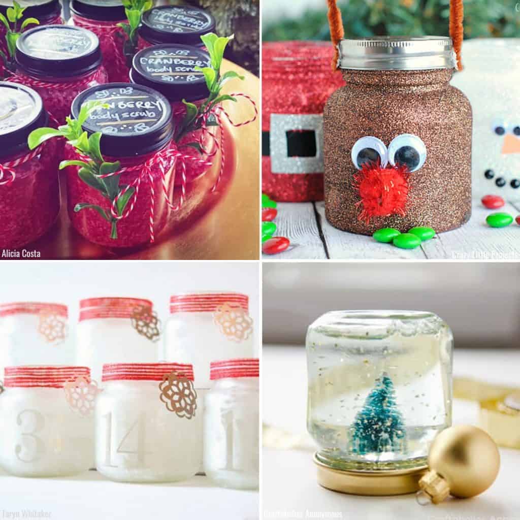 Baby Food Jar Christmas Crafts collage