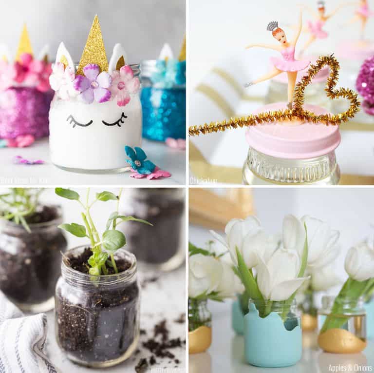 Baby food jar craft ideas collage