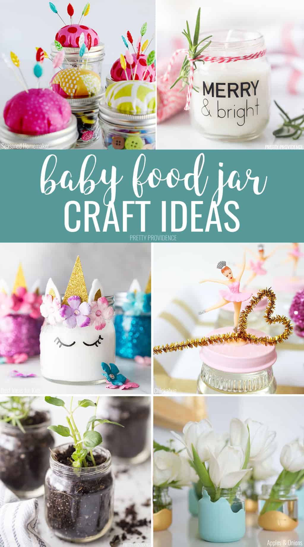 Amazing Baby Food Jar Crafts - Pretty Providence