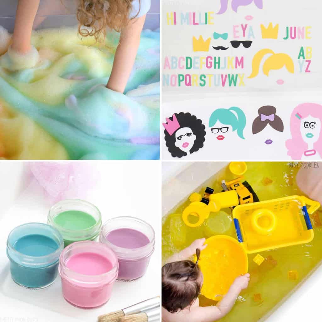 These Crayola colour 'bath dropz' help make bath time fun for kids