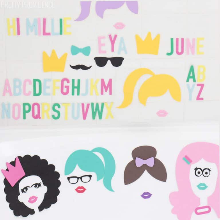 DIY Bath Toys - Foam Bath Letters and Faces