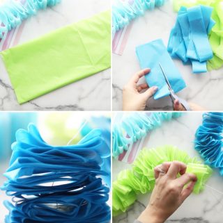 DIY Ruffled Tissue Paper Garland - Pretty Providence