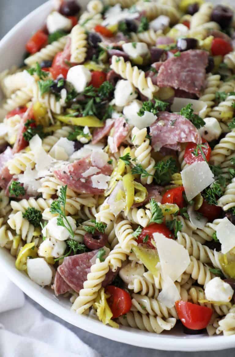 Cold Italian Pasta Salad - Pretty Providence