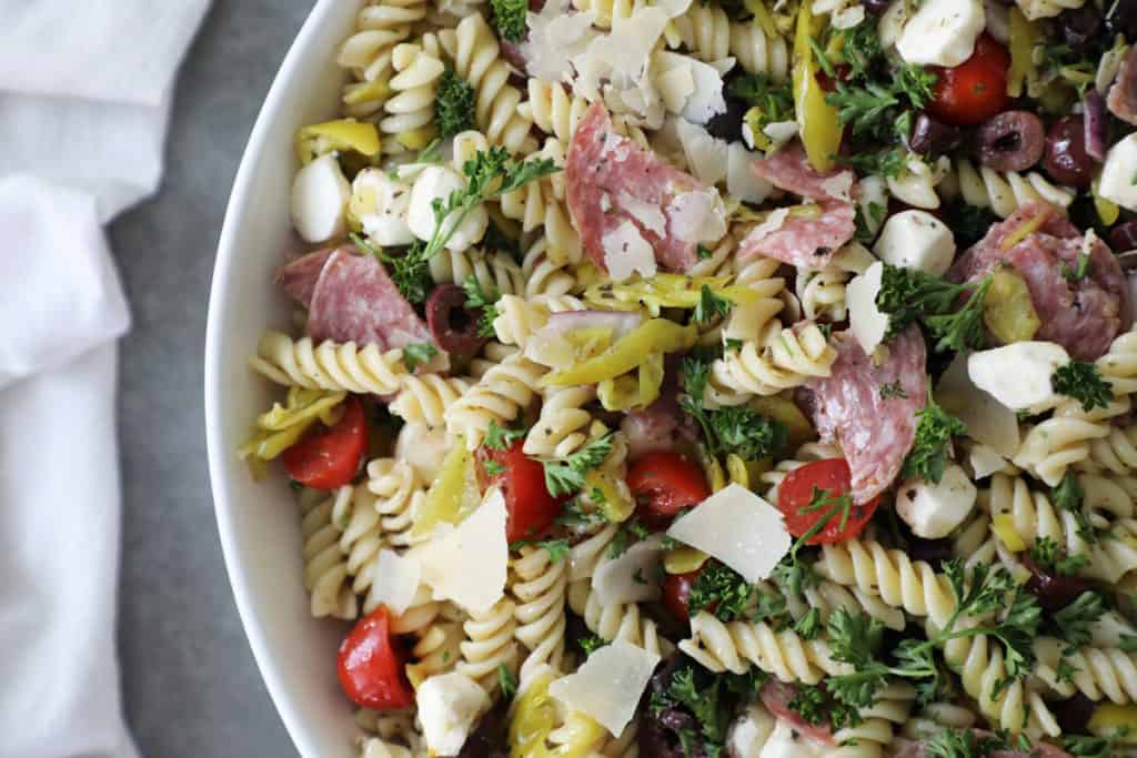 Cold Italian Pasta Salad - Pretty Providence