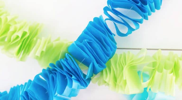 DIY Ruffled Tissue Paper Garland - Pretty Providence