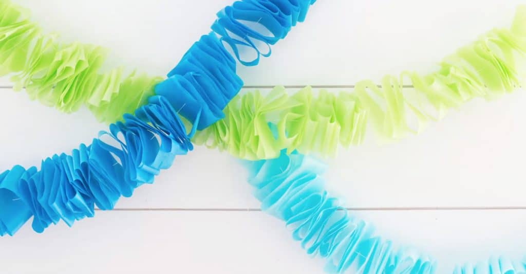 DIY Ruffled Tissue Paper Garland - Pretty Providence