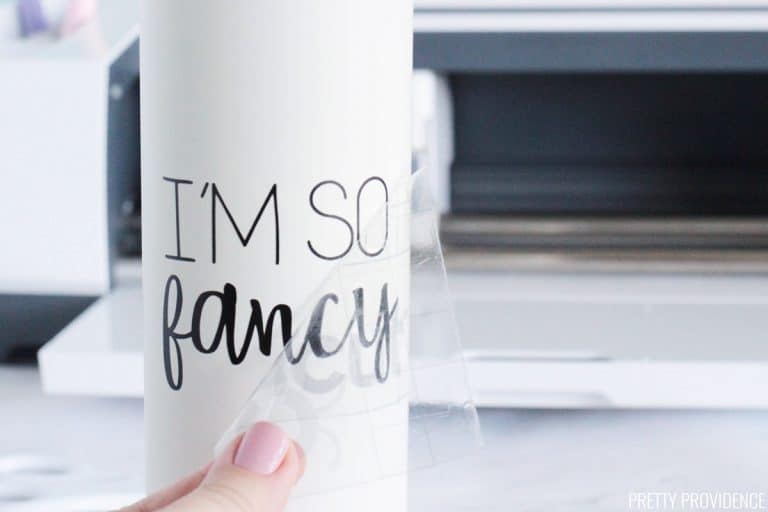 How To Make Vinyl Tumbler Decals - Pretty Providence