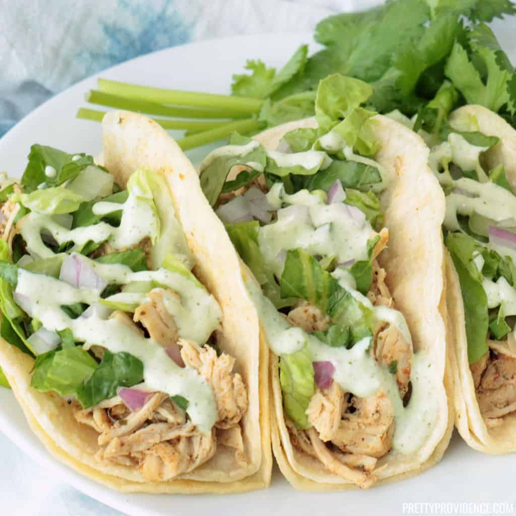 Cafe Rio Chicken Recipe - Crockpot Shredded Chicken Tacos