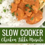 two images of tikka masala combined and optimized for pinterest