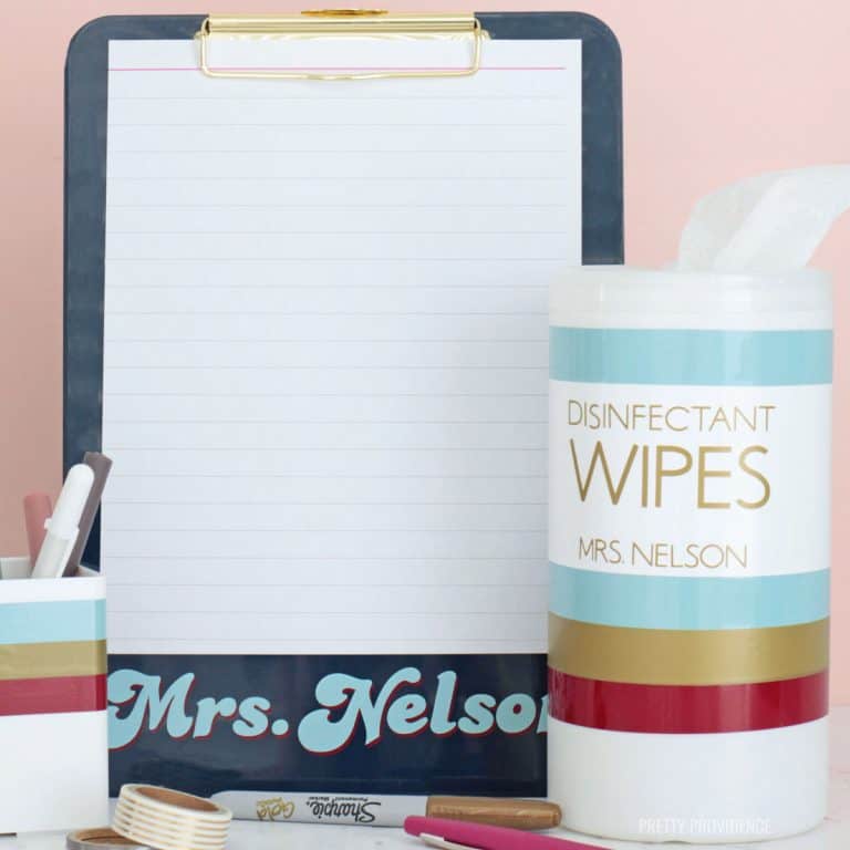 Personalized Teacher Gifts - Back to School with Cricut