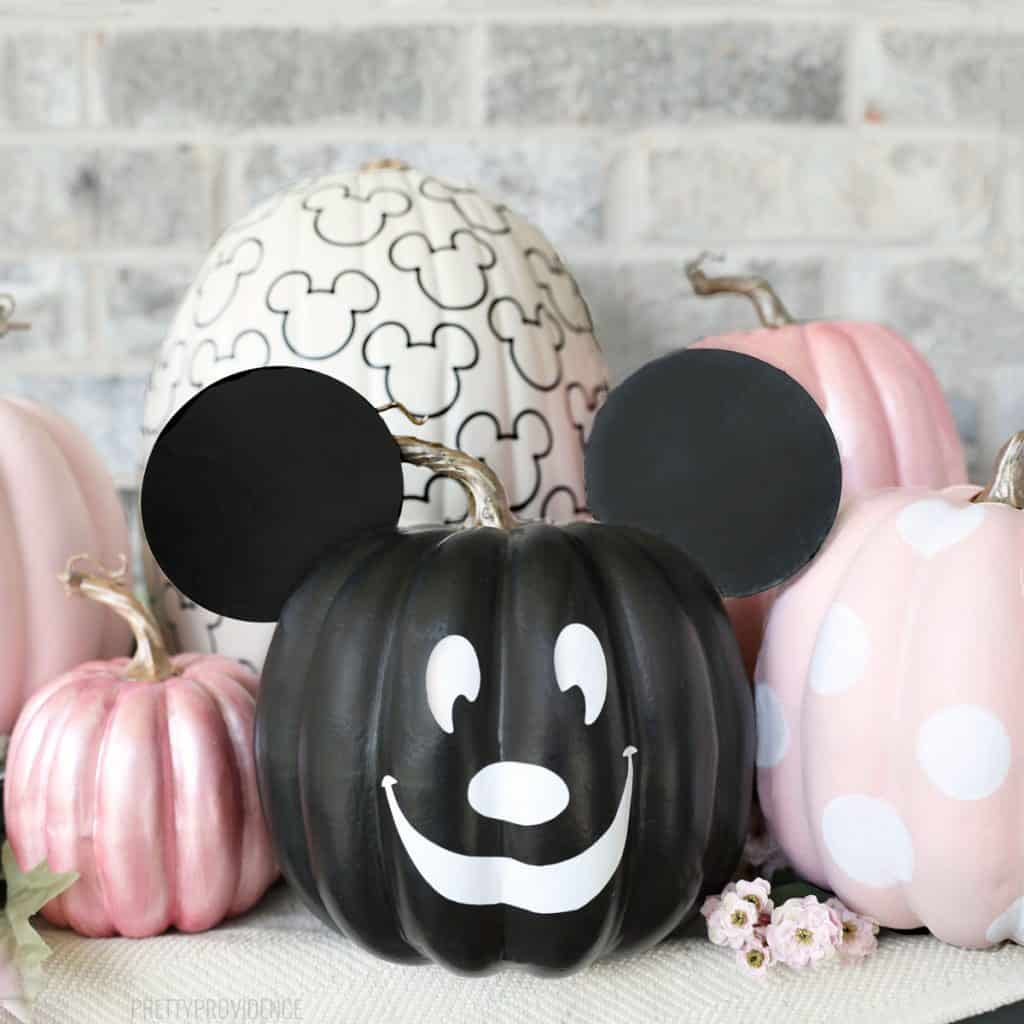 No-Carve Mickey Mouse Pumpkins - Pretty Providence