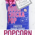Popcorn gift tags photo with text overlay