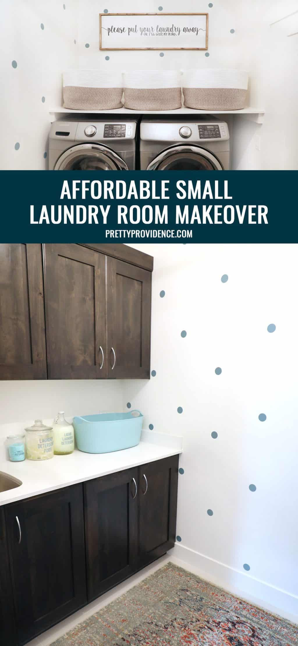 Fun and Functional Small Laundry Room - Pretty Providence