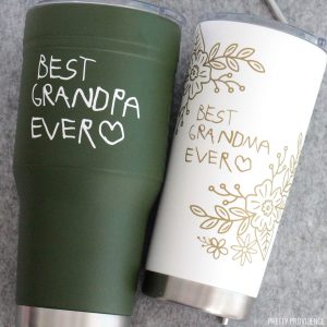 DIY vinyl tumblers for grandparents