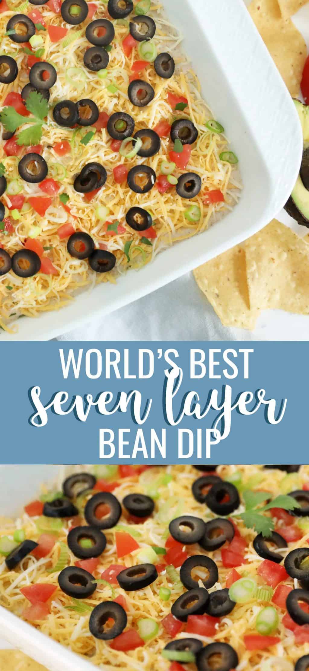 seven layer bean dip