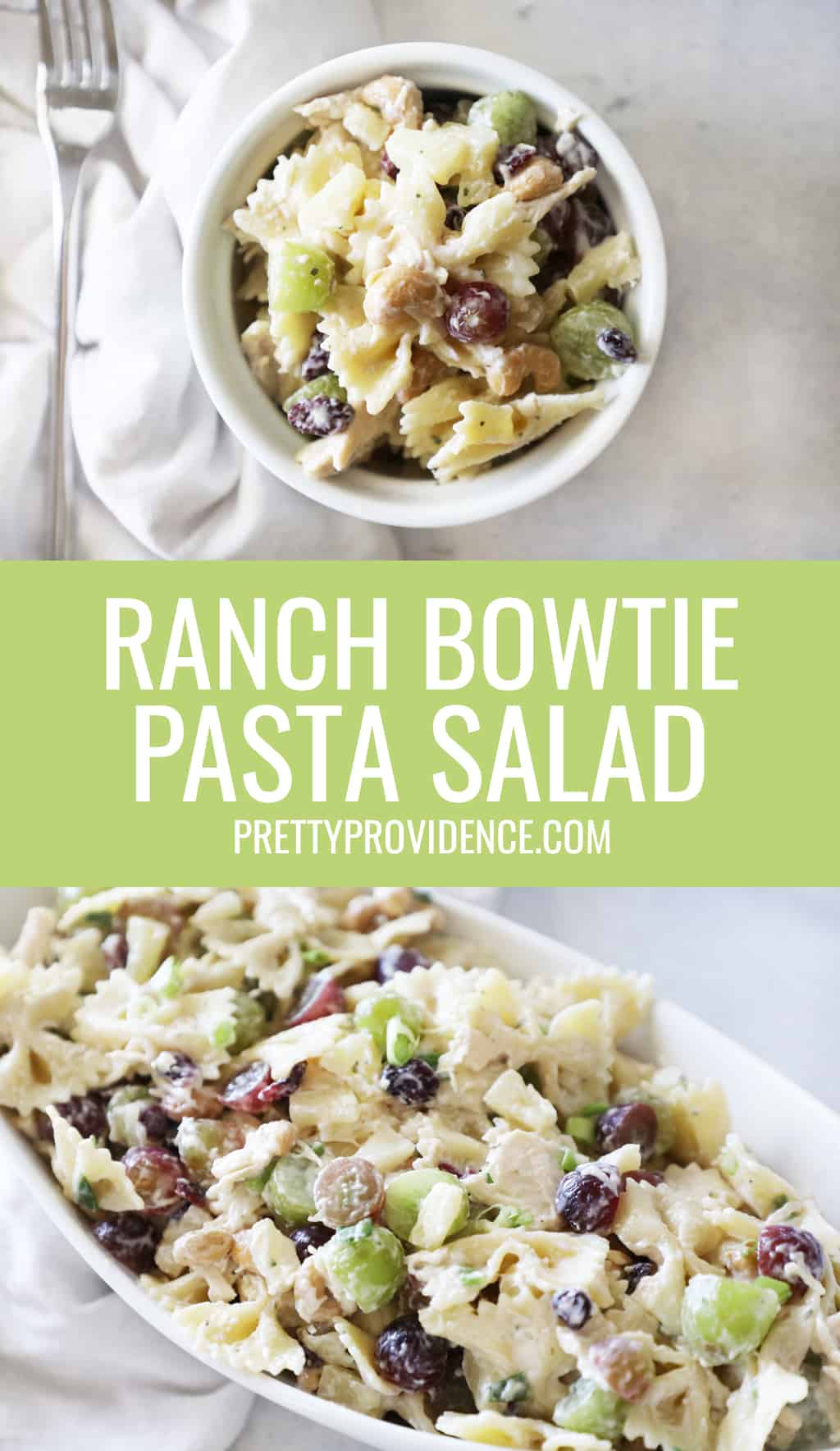 The World's Best Ranch Pasta Salad - Pretty Providence