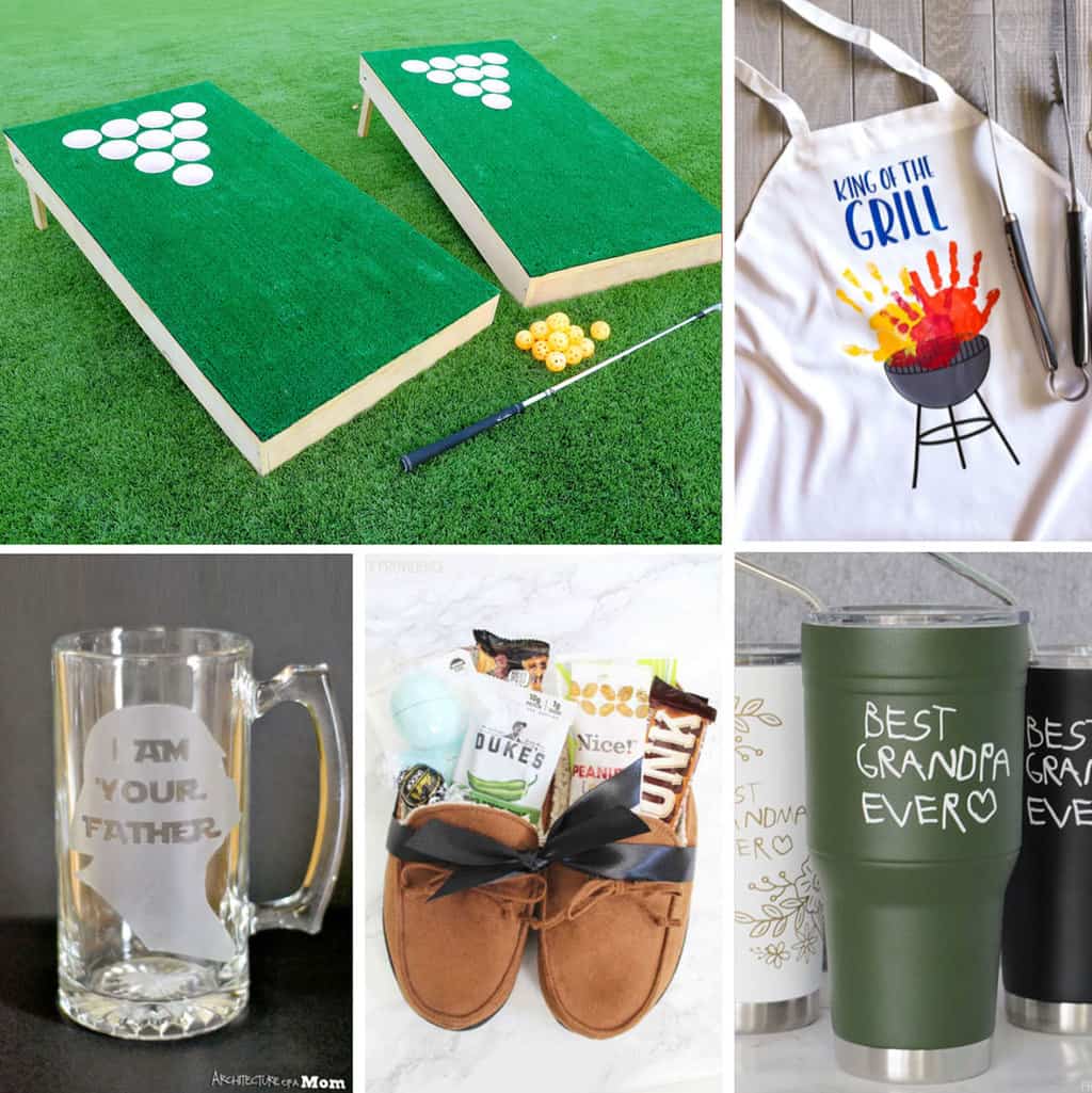 Collage of DIY Father's Day Gifts