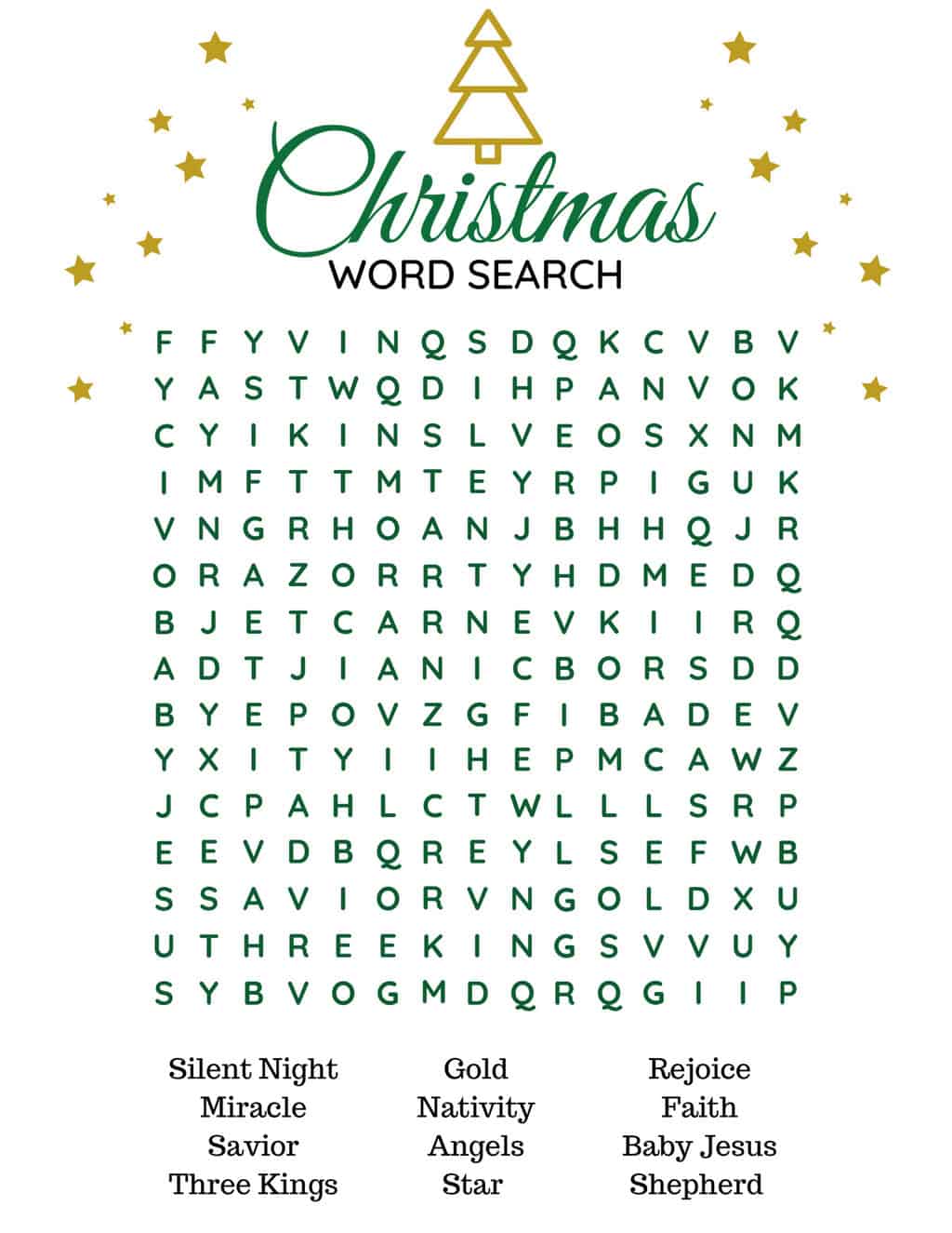 Free Christmas Word Search Printable For Adults