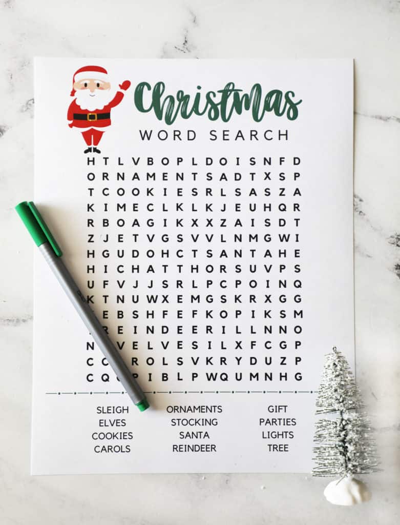 Free Printable Christmas Word Searches - Pretty Providence