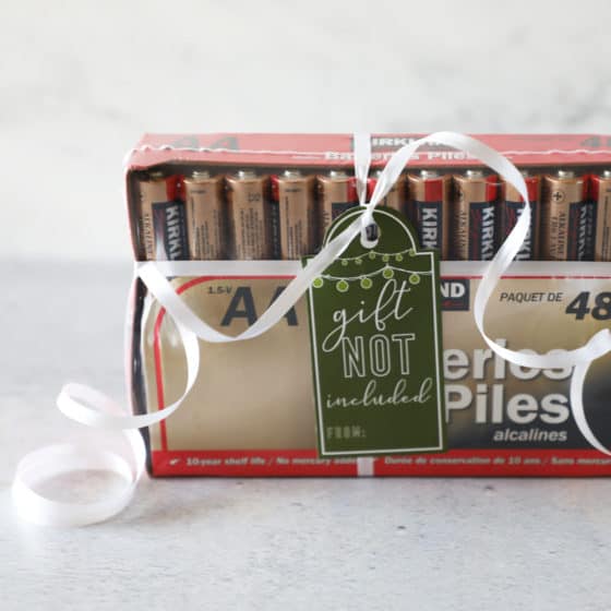 Gift Not Included Free Printable Gift Tag - Pretty Providence