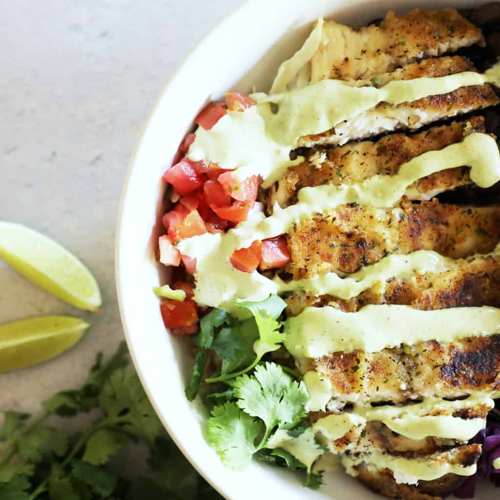 Garlic & Herb Tilapia Fish Taco Bowl Pretty Providence