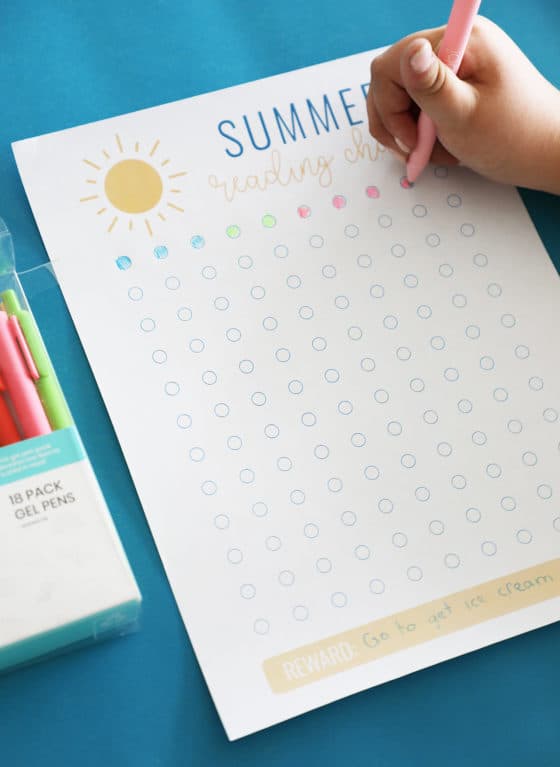 Summer Reading Chart Printable - Pretty Providence