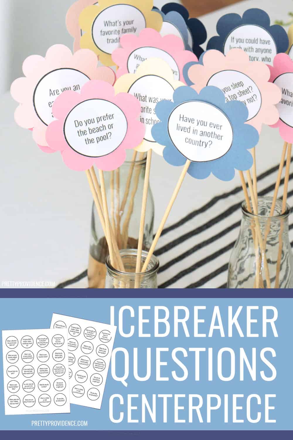 Getting To Know You Questions Centerpieces