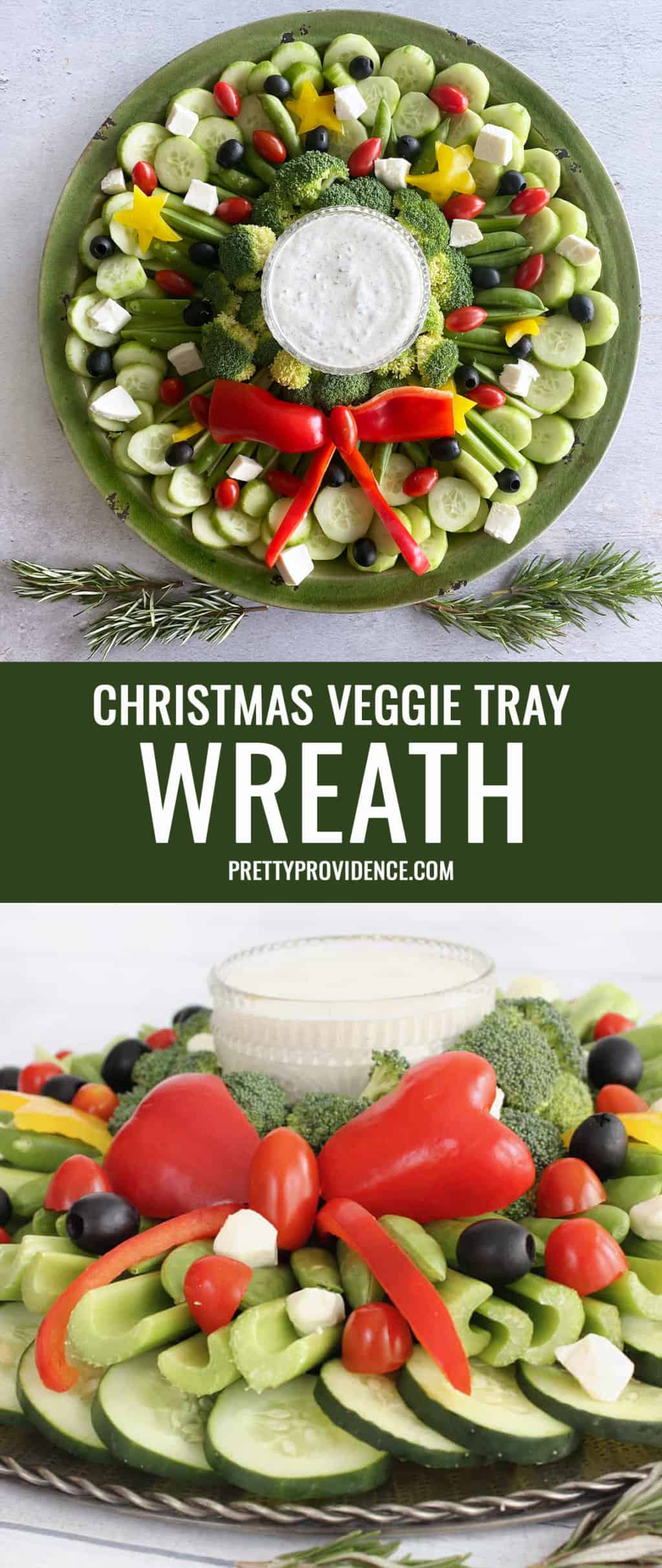 Christmas Wreath Veggie Tray