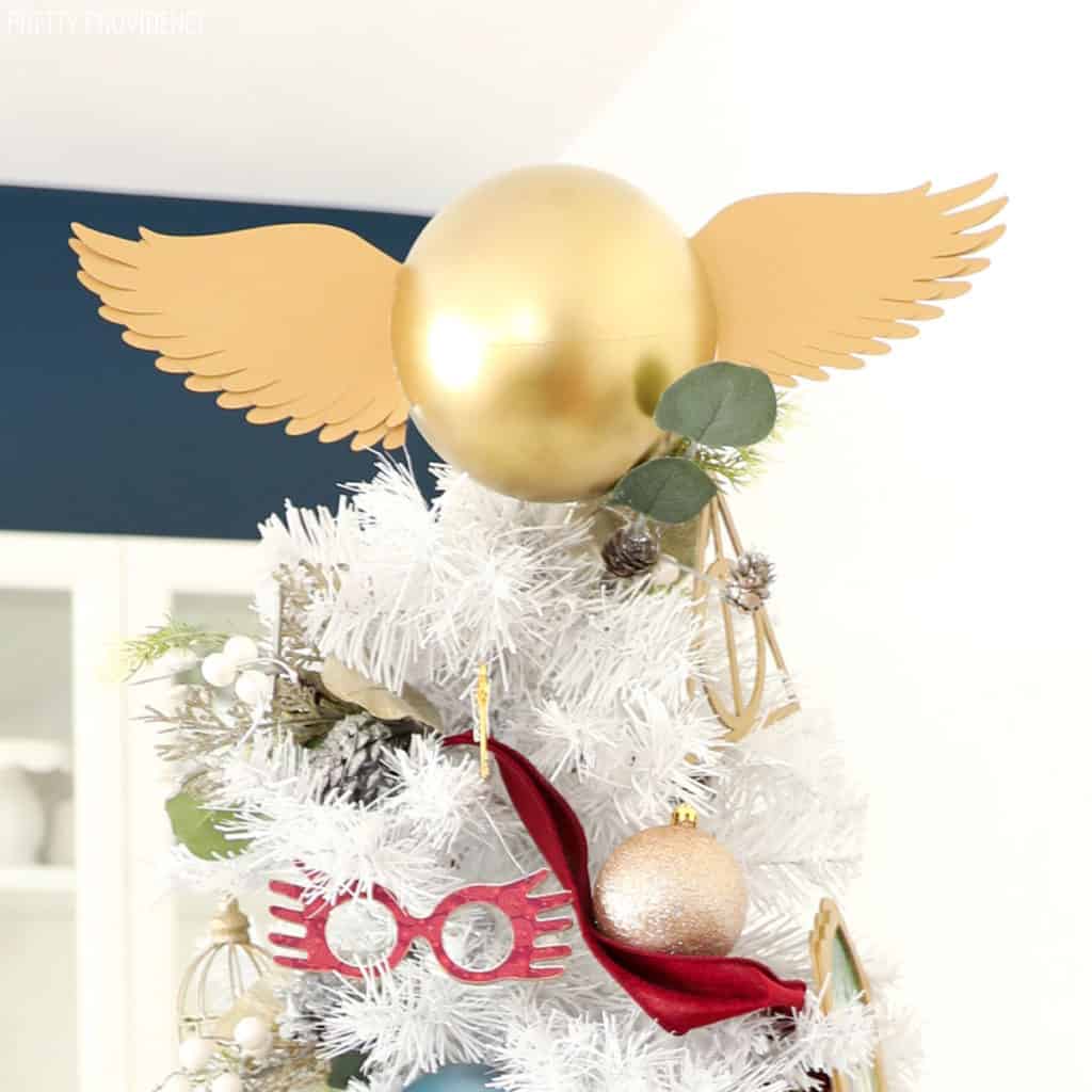 harry potter tree topper golden snitch