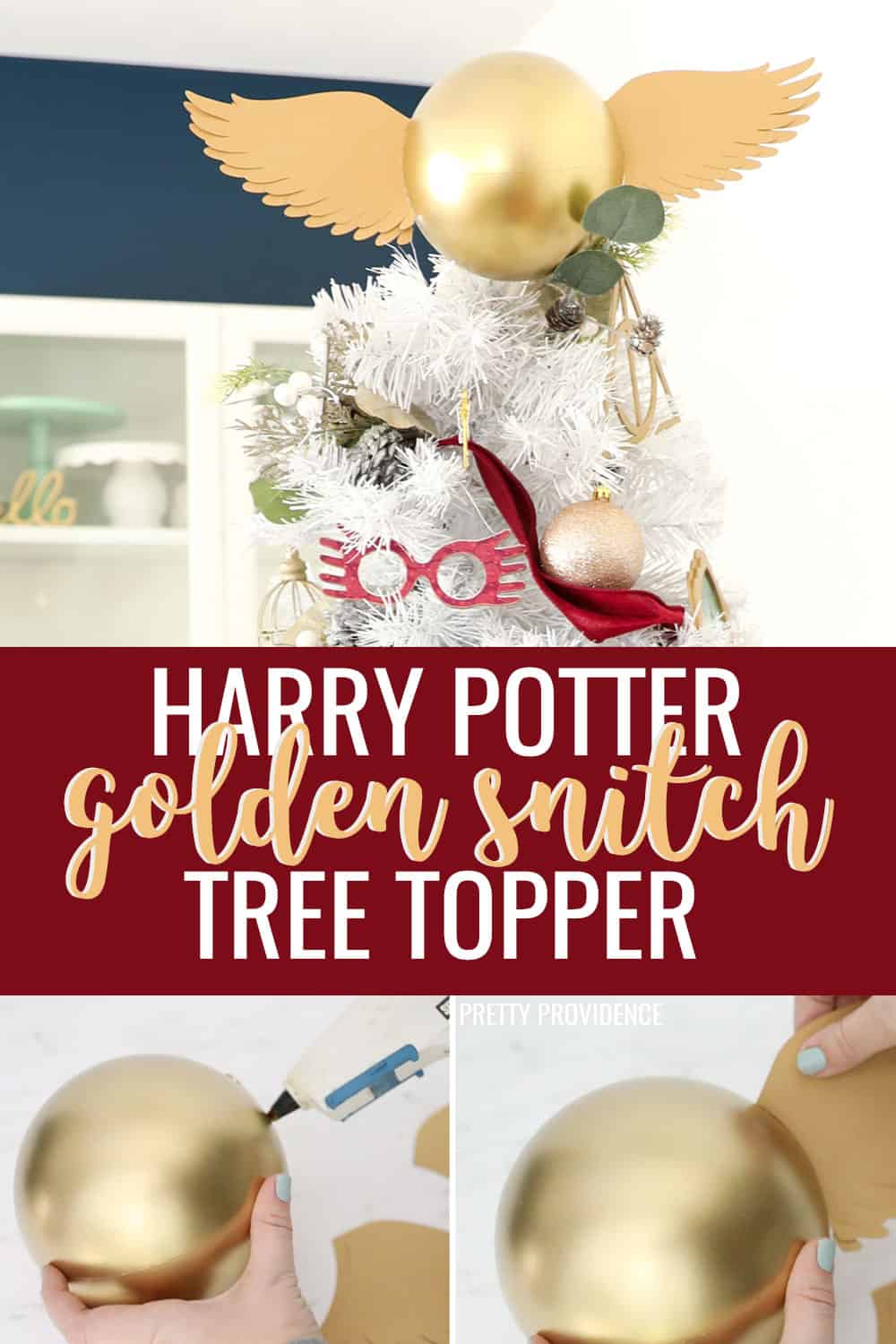 Golden Snitch Harry Potter Tree Topper