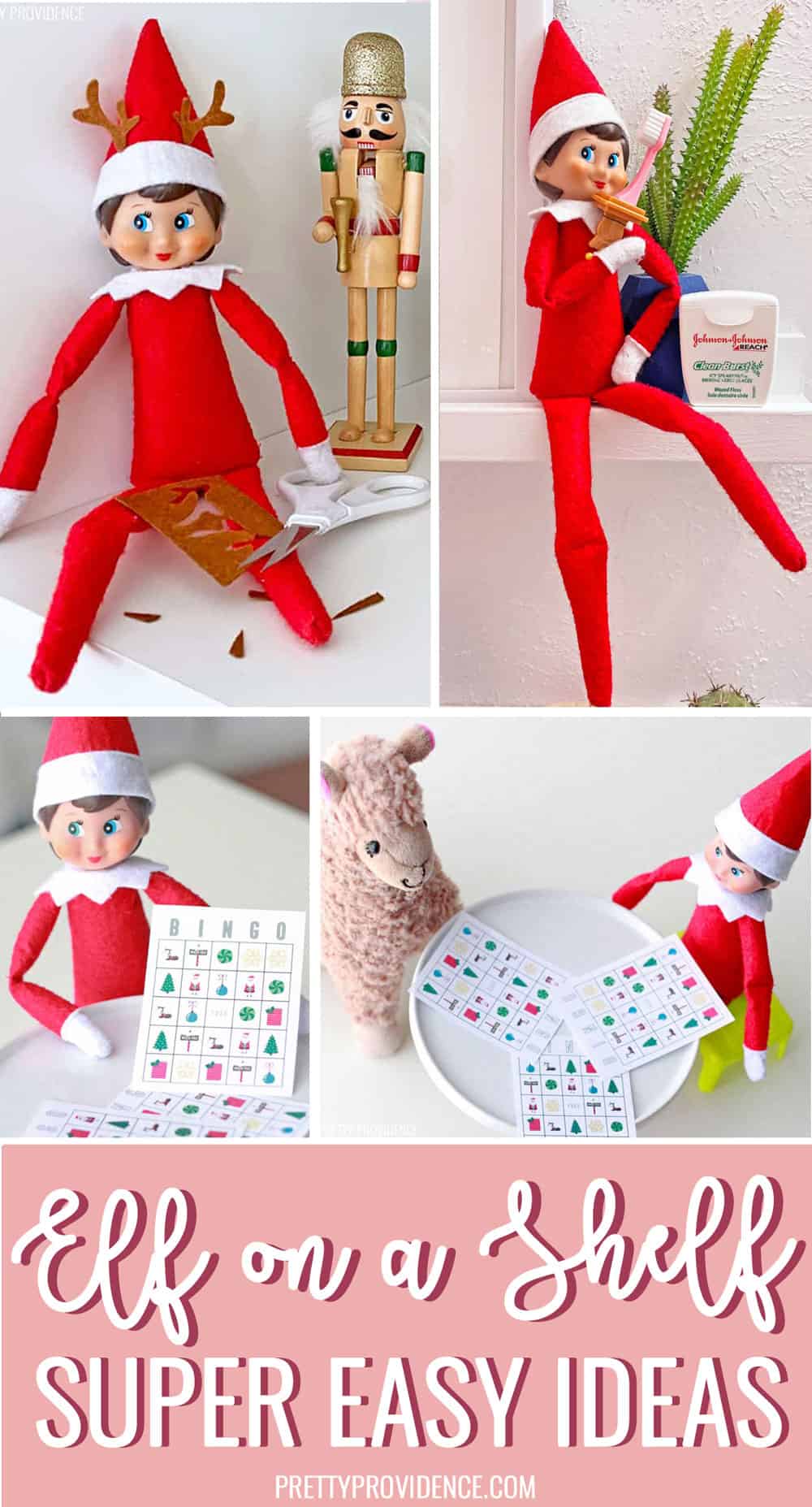 Easy Elf on the Shelf Ideas - Funny and Cute - Pretty Providence