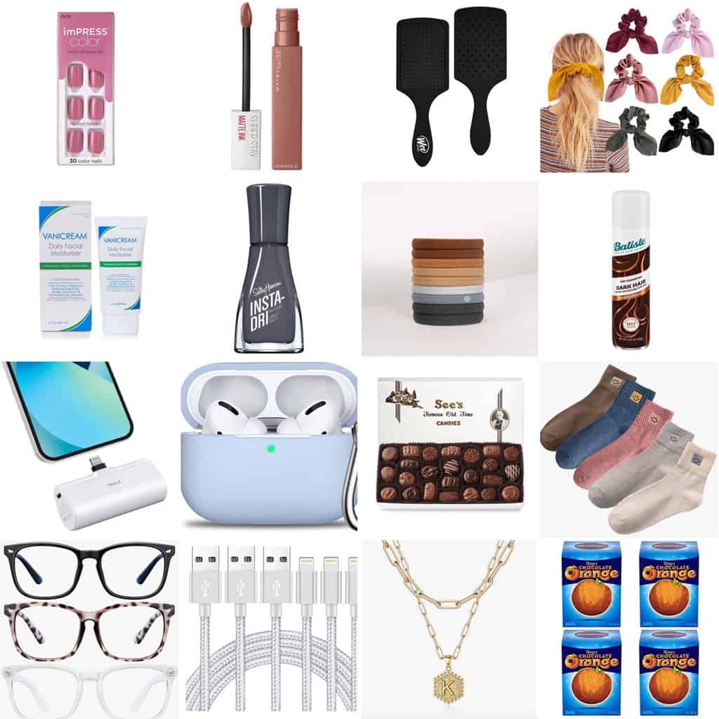 Amazing small gift ideas for women or stocking stuffers for women collage image.