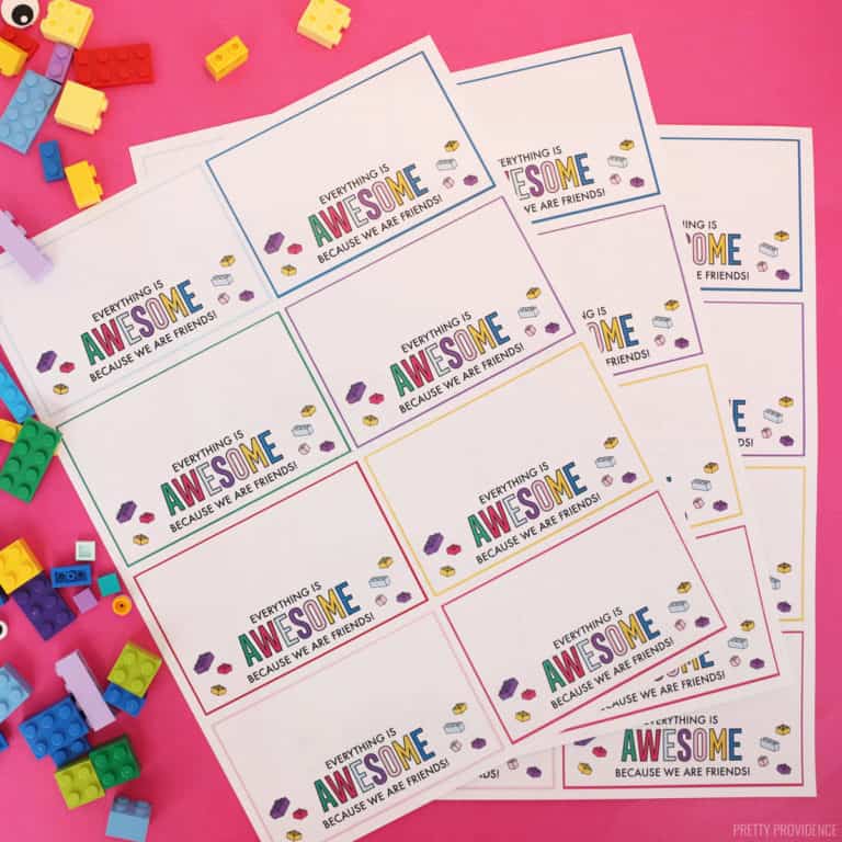 Free Printable Lego Valentines - Pretty Providence
