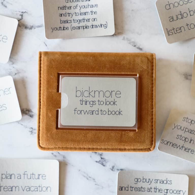 Date night album with gift cards and date ideas.