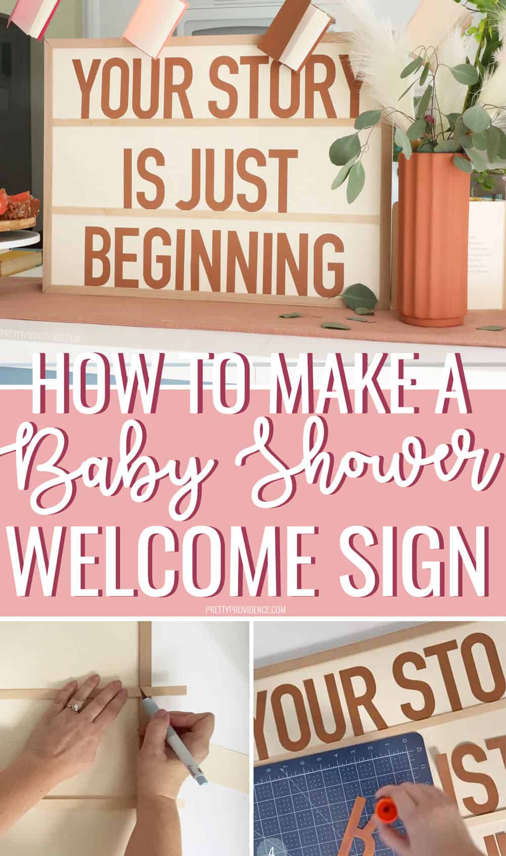 DIY Baby Shower Sign