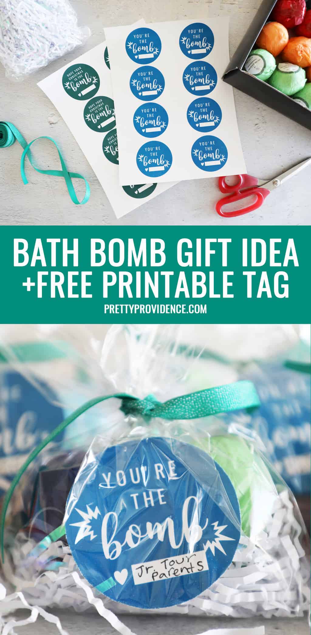 Bath Bomb Gifts with Free Printable Tags