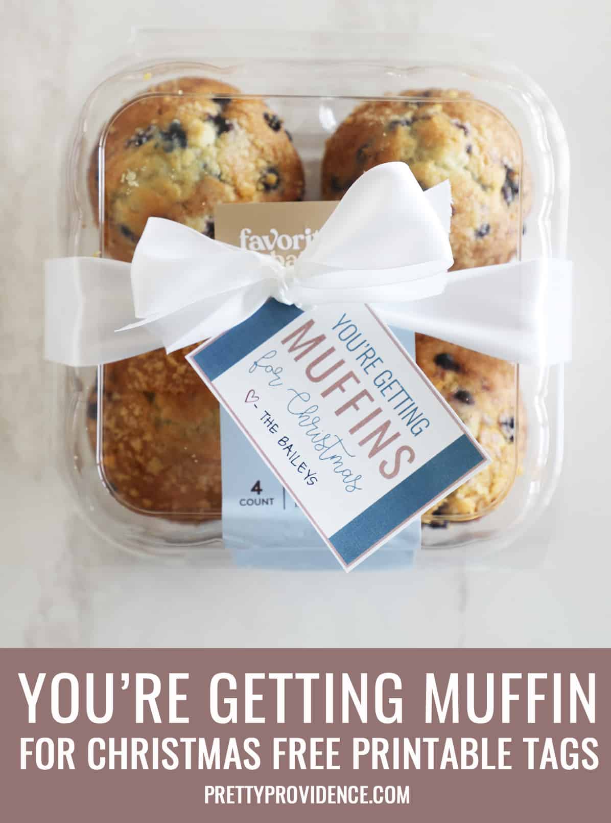 You\'re Getting Muffin For Christmas Free Printable