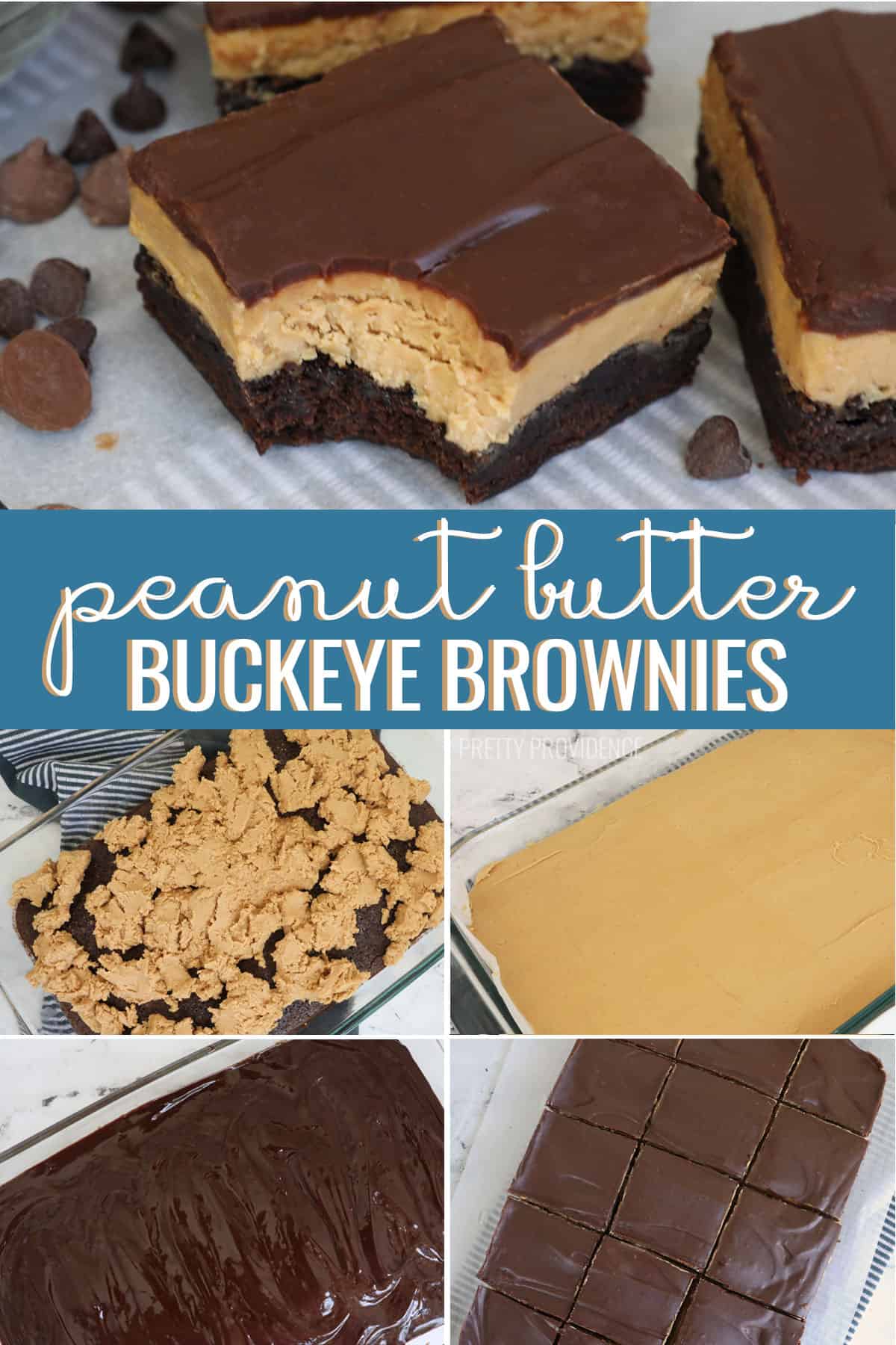 Peanut Butter Buckeye Brownies