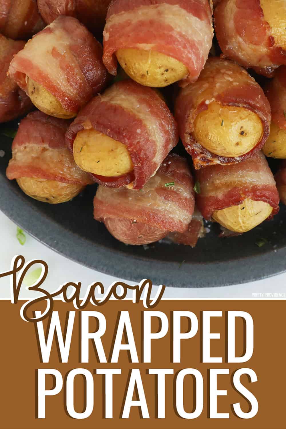 Bacon-Wrapped Potatoes with Dill Sauce