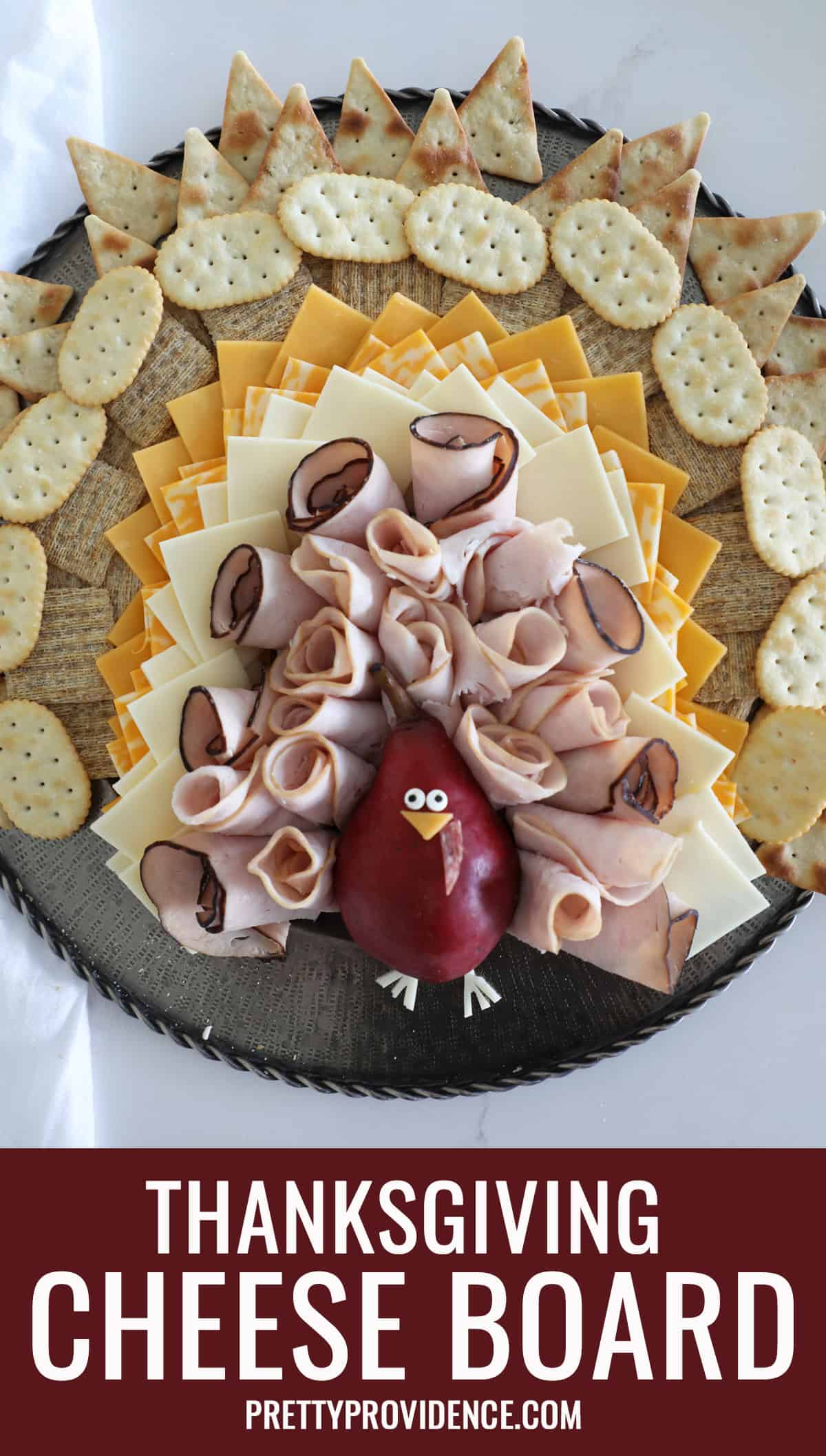 Thanksgiving Turkey Cheese Platter