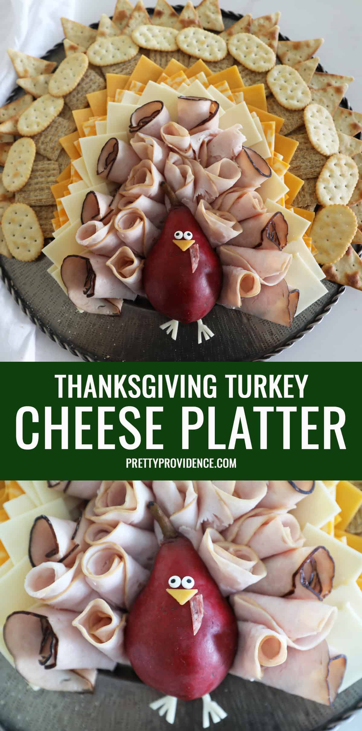 Thanksgiving Turkey Cheese Platter