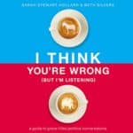 Book cover art for 'I think you're wrong but I'm listening' by Beth Silvers and Sarah Stewart Holland.